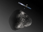 Rosetta and Philae in an artist's rendition of the spacecraft's comet encounter. Rosetta and Philae in an artist's rendition of the spacecraft's comet encounter.