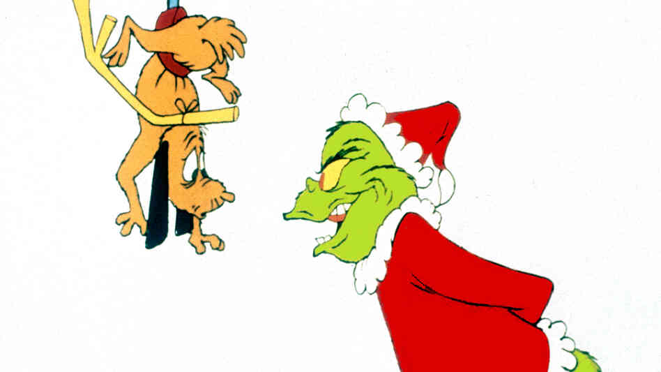 The Grinch puts a scare into his dog, Max, in the 1966 CBS special How The Grinch Stole Christmas. The Grinch puts a scare into his dog, Max, in the 1966 CBS special How The Grinch Stole Christmas.