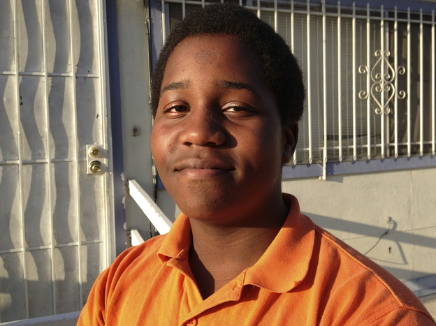 Trevor Watson, 14, says he hears gunshots in his Oakland neighborhood so often that 'it doesn't even affect me anymore.' (Image credit: Youth Radio)