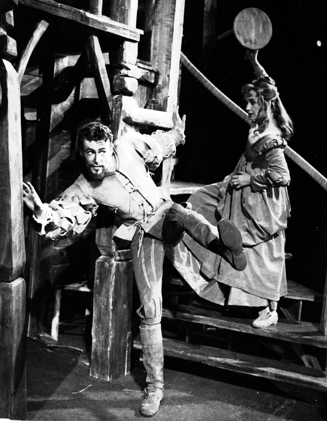 O'Toole started on the stage in London. In 1960, he stars as Petruchio, with Peggy Ashcroft as Katherine, in Shakespeare's "The Taming of the Shrew", at the Memorial Theatre in Stratford-upon-Avon, England. O'Toole started on the stage in London. In 1960, he stars as Petruchio, with Peggy Ashcroft as Katherine, in Shakespeare's "The Taming of the Shrew", at the Memorial Theatre in Stratford-upon-Avon, England.