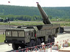 An undated file picture shows Russian missile complex "Iskander" on display during a military equipment exhibition in the Siberian town of Nizhny Tagil. An undated file picture shows Russian missile complex "Iskander" on display during a military equipment exhibition in the Siberian town of Nizhny Tagil.