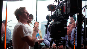 Jonze (above), says the film asks questions about love and relationships and technology rather than proposing answers to them.