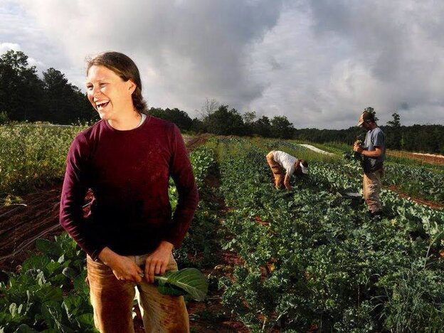 Paige Witherington is the farmer at Serenbe Farms, a 30-acre certified organic and biodynamic farm adjacent to a housing development outside Atlanta. It's one of more than 200 or so subdivisions with an agricultural twist nationwide. Paige Witherington is the farmer at Serenbe Farms, a 30-acre certified organic and biodynamic farm adjacent to a housing development outside Atlanta. It's one of more than 200 or so subdivisions with an agricultural twist nationwide.