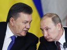 Russian President Vladimir Putin (right) listens to Ukrainian President Viktor Yanukovych in the Grand Kremlin Palace in Moscow, Russia, on Tuesday. Russian President Vladimir Putin (right) listens to Ukrainian President Viktor Yanukovych in the Grand Kremlin Palace in Moscow, Russia, on Tuesday.