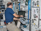 Flight Engineer Rick Mastracchio in the International Space Station's Columbus lab last month. Flight Engineer Rick Mastracchio in the International Space Station's Columbus lab last month.