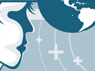 Image of a face and the southern Western hemisphere. Image of a face and the southern Western hemisphere.