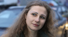 Maria Alyokhina, after her release from prison on Monday in Nizhny Novgorod, Russia. Maria Alyokhina, after her release from prison on Monday in Nizhny Novgorod, Russia.