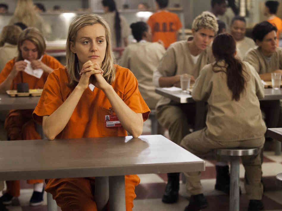 Taylor Schilling plays Piper Chapman in Netflix's Orange Is the New Black, which is based on Piper Kerman's memoir of her year in prison. Hear an interview with Piper Kerman. Taylor Schilling plays Piper Chapman in Netflix's Orange Is the New Black, which is based on Piper Kerman's memoir of her year in prison. Hear an interview with Piper Kerman.