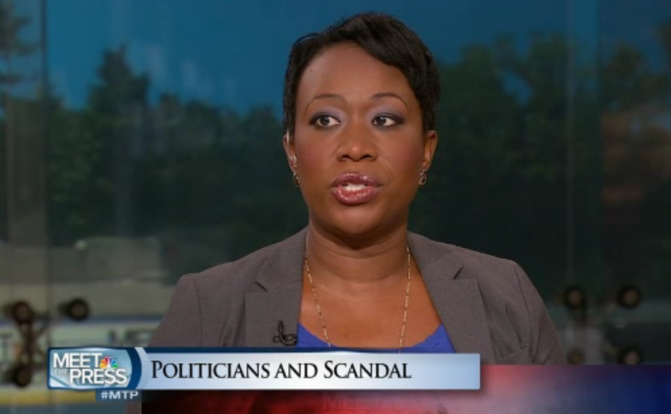 Joy-Ann Reid has been an ubiquitous media presence over the last year. In this screen shot from NBC News, Reid is a panelist on Meet the Press. Might her own cable news show be in the offing? Joy-Ann Reid has been an ubiquitous media presence over the last year. In this screen shot from NBC News, Reid is a panelist on Meet the Press. Might her own cable news show be in the offing?