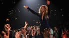 Beyoncé on stage Aug. 3 during "The Mrs. Carter Show World Tour" at the Barclays Center in New York City. Beyoncé on stage Aug. 3 during "The Mrs. Carter Show World Tour" at the Barclays Center in New York City.