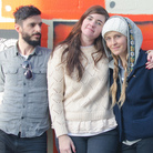 Julianna Barwick and her band pause for a picture outside KEXP in Seattle. Julianna Barwick and her band pause for a picture outside KEXP in Seattle.