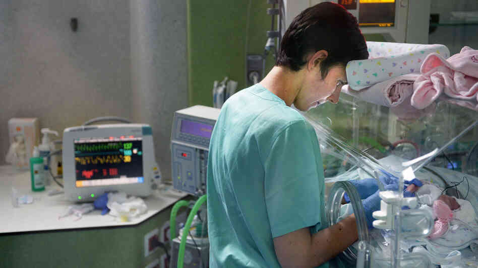 Nurse Carina Araujo gives care to a child in the neonatal intensive care unit at Maternidade Doutor Alfredo da Costa Hospital in Lisbon, Portugal, on June 6. Portugal's birthrate has dropped 14 percent since the economic crisis hit. Nurse Carina Araujo gives care to a child in the neonatal intensive care unit at Maternidade Doutor Alfredo da Costa Hospital in Lisbon, Portugal, on June 6. Portugal's birthrate has dropped 14 percent since the economic crisis hit.