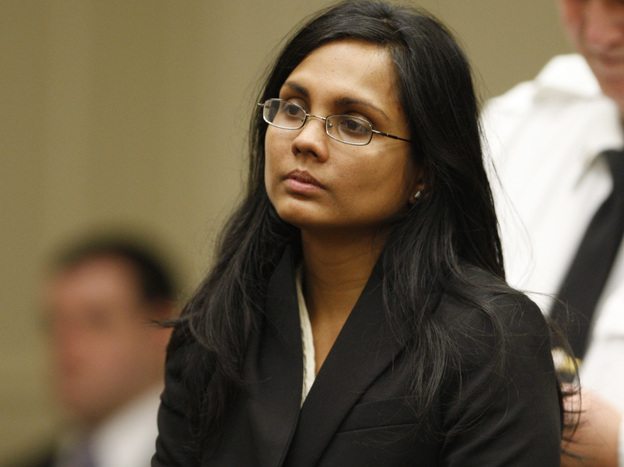 Annie Dookhan, a former chemist, during her arraignment in Brockton, Mass., in January 2013. (Image credit: Reuters/Landov)