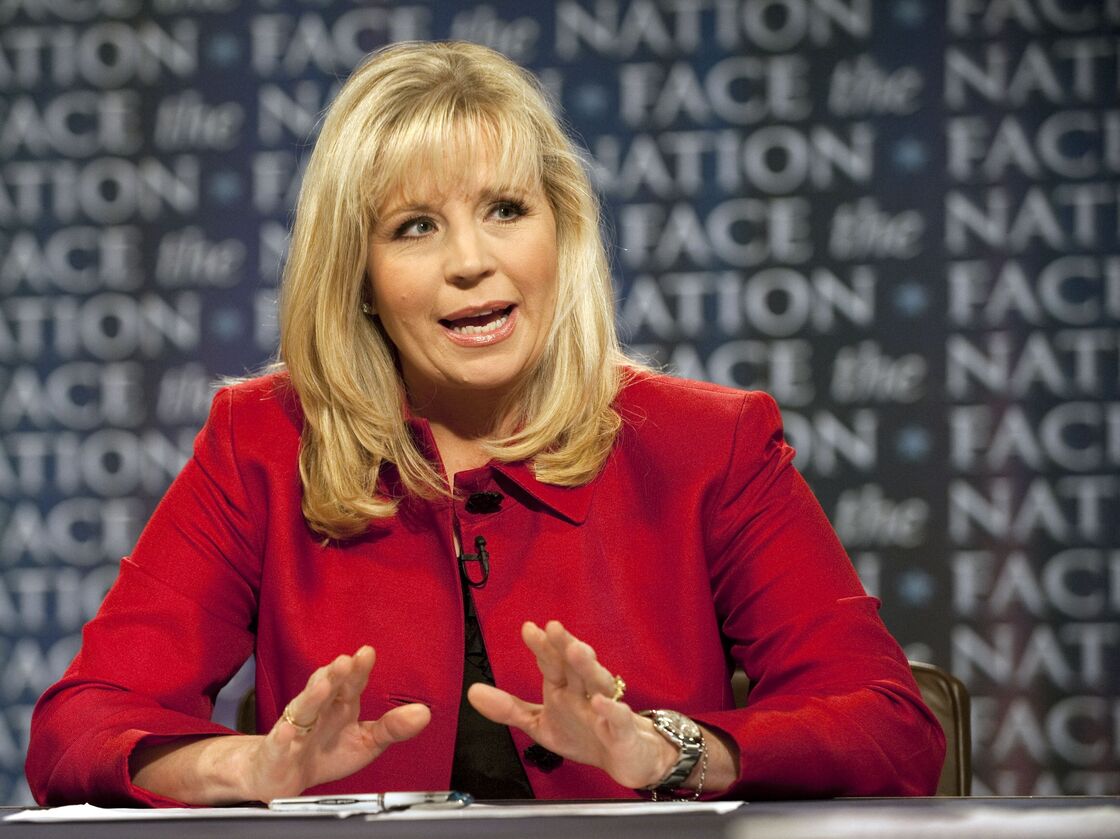 Liz Cheney during a 2010 appearance on the CBS news program Face the Nation.