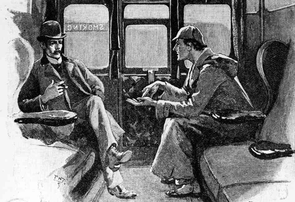 Detective Sherlock Holmes and Dr. John Watson travel by train in original artwork from Strand magazine. A federal judge in Chicago recently ruled that the characters in Arthur Conan Doyle's stories — excluding any elements introduced in the last 10 stories released in the U.S. after 1922 — now reside in the public domain. Detective Sherlock Holmes and Dr. John Watson travel by train in original artwork from Strand magazine. A federal judge in Chicago recently ruled that the characters in Arthur Conan Doyle's stories — excluding any elements introduced in the last 10 stories released in the U.S. after 1922 — now reside in the public domain.
