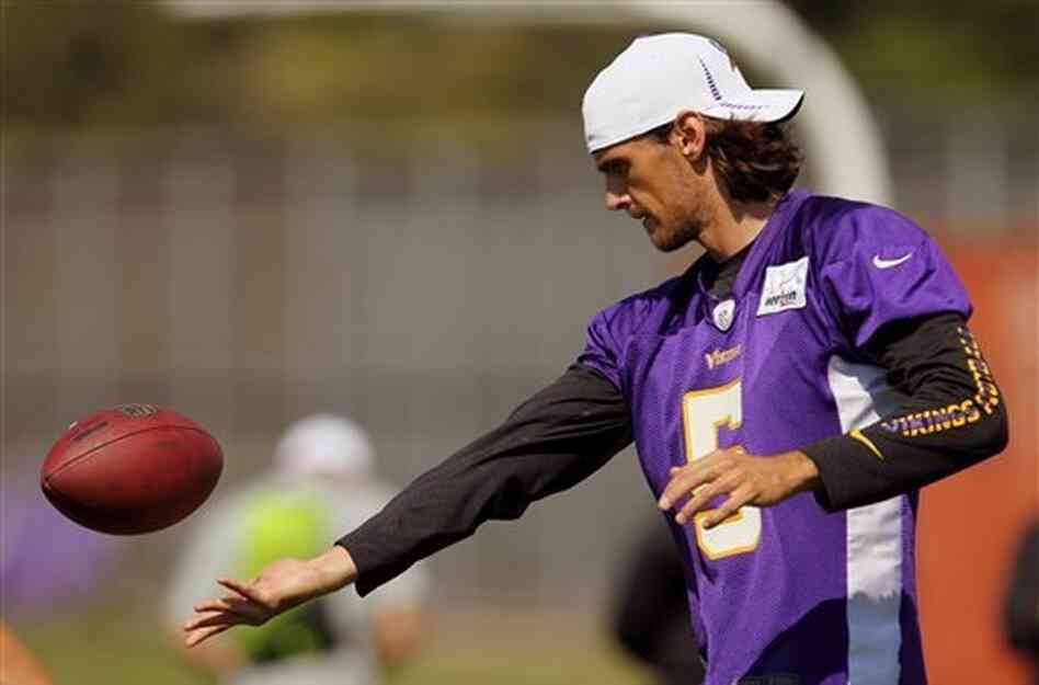 Minnesota Vikings punter Chris Kluwe at training camp in July 2012, in Mankato, Minn. Minnesota Vikings punter Chris Kluwe at training camp in July 2012, in Mankato, Minn.