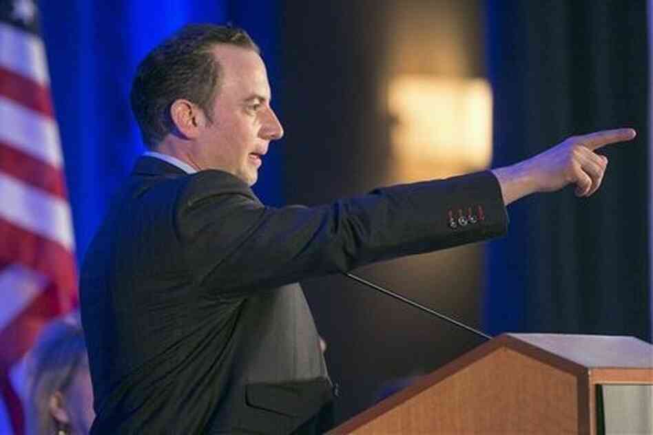 Reince Priebus, Republican National Committee chairman, said Tuesday the GOP will continue to point the finger of blame for the Affordable Care Act at vulnerable Democrats. Reince Priebus, Republican National Committee chairman, said Tuesday the GOP will continue to point the finger of blame for the Affordable Care Act at vulnerable Democrats.