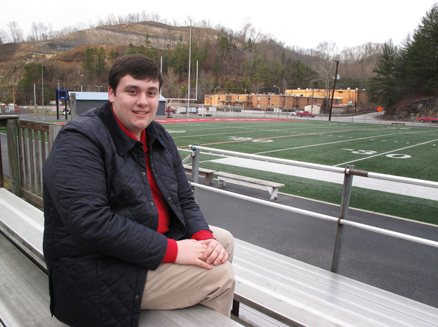 Colby Kirk of Inez, Ky., is a junior at the University of Kentucky, studying to be a financial analyst. He says there aren't many opportunities for college grads in his hometown. (Image credit: NPR)