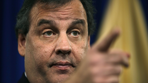 New Jersey Gov. Chris Christie answers questions at a news conference Thursday. (AP)