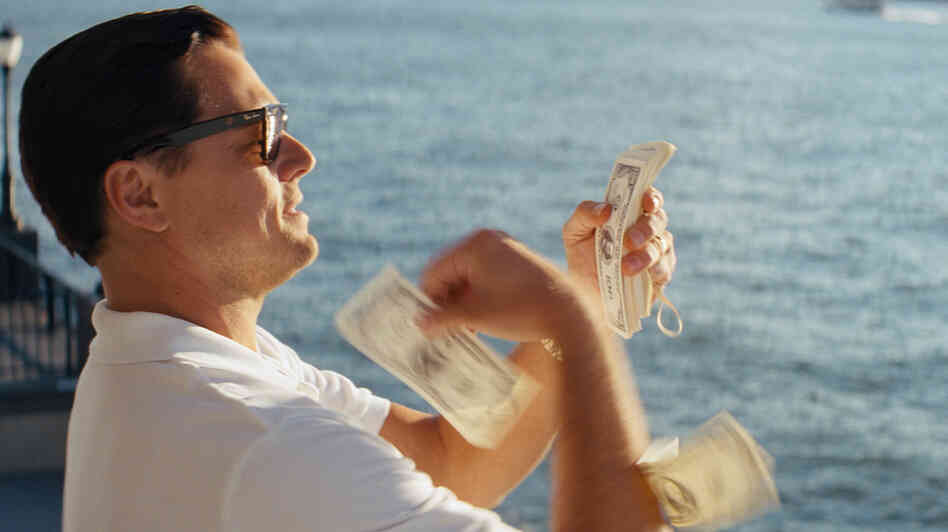 Other people's money: Leonardo DiCaprio plays high-living stock swindler Jordan Belfort in The Wolf of Wall Street. Other people's money: Leonardo DiCaprio plays high-living stock swindler Jordan Belfort in The Wolf of Wall Street.
