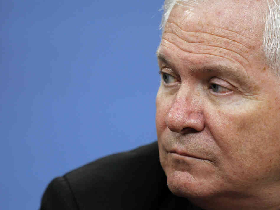 Robert Gates in June 2011, his last month as secretary of defense. Robert Gates in June 2011, his last month as secretary of defense.