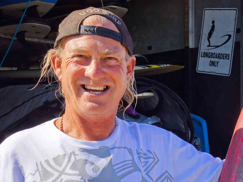 Michael Pless, an instructor at M&M Surfing School in Seal Beach, says he's been stung 21 times in the past 30 years. Michael Pless, an instructor at M&M Surfing School in Seal Beach, says he's been stung 21 times in the past 30 years.