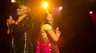 Vocalists Shourov Bhattacharya and Parvyn Singh from The Bombay Royale, performing live Sunday during globalFEST at Webster Hall in New York City. Vocalists Shourov Bhattacharya and Parvyn Singh from The Bombay Royale, performing live Sunday during globalFEST at Webster Hall in New York City.