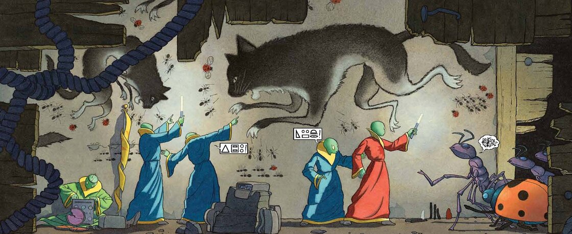 Excerpted from Mr. Wuffles! by David Wiesner. Copyright 2013 by David Wiesner. Excerpted by permission of Clarion Books. Excerpted from Mr. Wuffles! by David Wiesner. Copyright 2013 by David Wiesner. Excerpted by permission of Clarion Books.