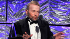 Johnny Mandel speaks onstage during the 41st Annual Songwriters Hall of Fame Ceremony. Johnny Mandel speaks onstage during the 41st Annual Songwriters Hall of Fame Ceremony.