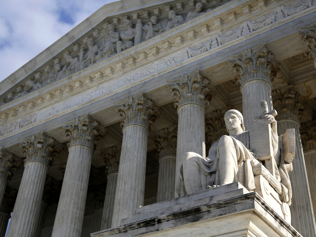 One of the questions before the U.S. Supreme Court on Tuesday is whether non-union members must pay for negotiating a contract they benefit from. (Image credit: Reuters/Landov)