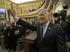 Virginia Gov. Bob McDonnell waves to the crowd after delivering his final State of the Commonwealth address before a joint session of the 2014 General Assembly at the Capitol in Richmond on Jan. 8. Virginia Gov. Bob McDonnell waves to the crowd after delivering his final State of the Commonwealth address before a joint session of the 2014 General Assembly at the Capitol in Richmond on Jan. 8.