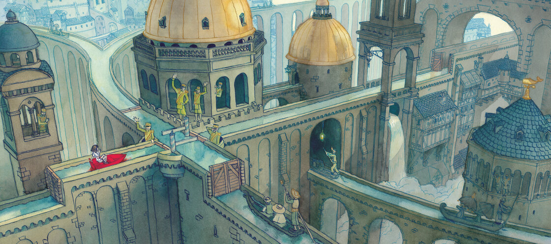 Journey. Copyright 2013 by Aaron Becker. Reproduced by permission of the publisher, Candlewick Press, Somerville, MA. Journey. Copyright 2013 by Aaron Becker. Reproduced by permission of the publisher, Candlewick Press, Somerville, MA.