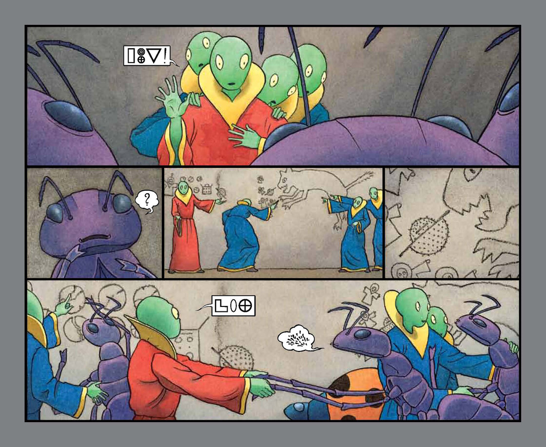 Excerpted from Mr. Wuffles! by David Wiesner. Copyright 2013 by David Wiesner. Excerpted by permission of Clarion Books. Excerpted from Mr. Wuffles! by David Wiesner. Copyright 2013 by David Wiesner. Excerpted by permission of Clarion Books.