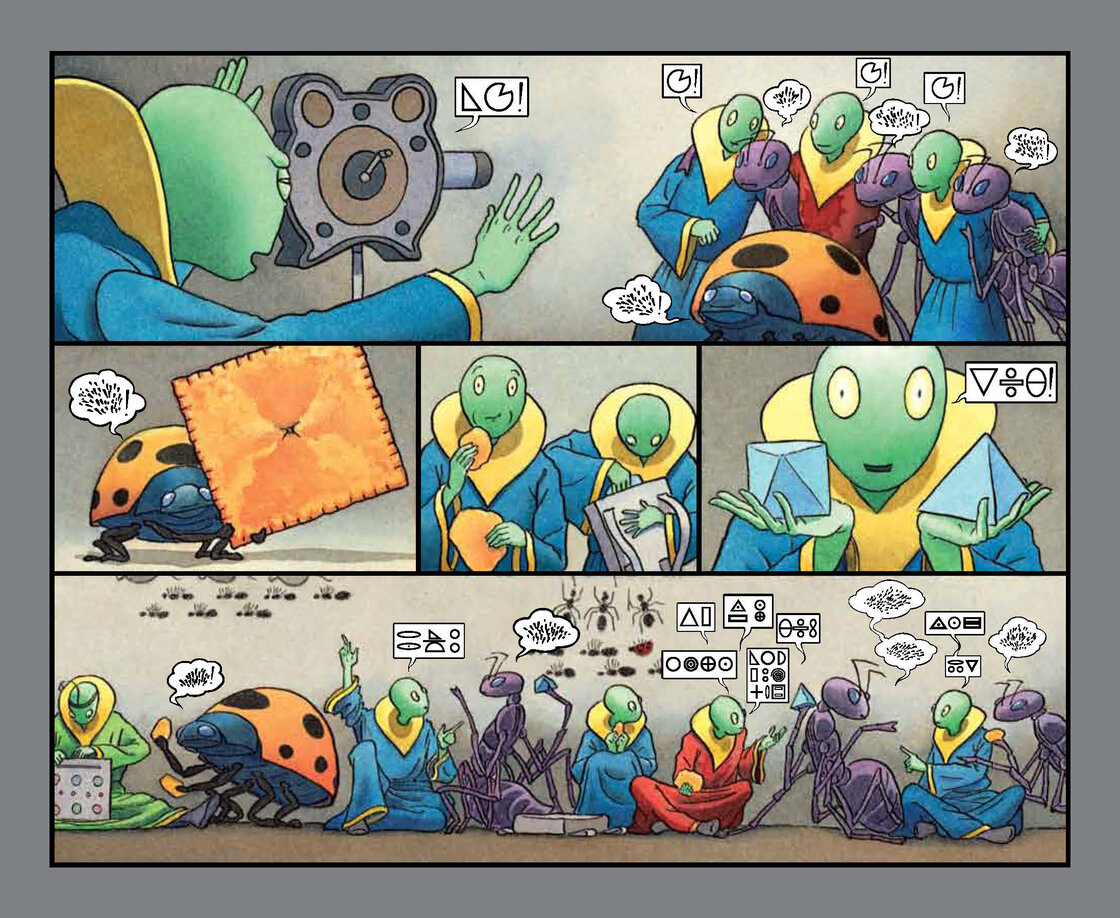 Excerpted from Mr. Wuffles! by David Wiesner. Copyright 2013 by David Wiesner. Excerpted by permission of Clarion Books. Excerpted from Mr. Wuffles! by David Wiesner. Copyright 2013 by David Wiesner. Excerpted by permission of Clarion Books.