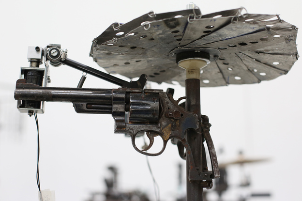 Mexican artist Pedro Reyes received 6,700 weapons from the Mexican government, from which he sculpted instruments. (Image credit: Getty Images)