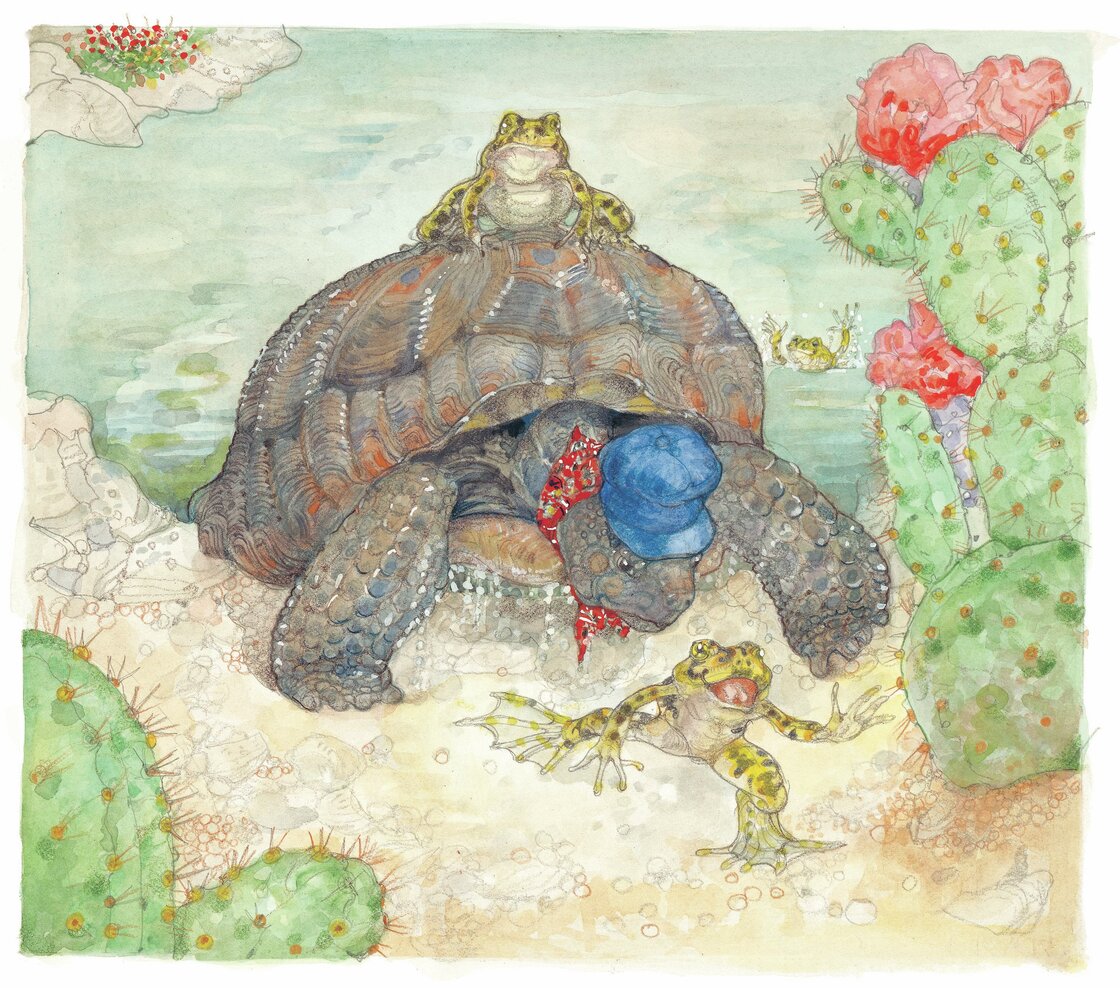 Excerpted from The Tortoise & The Hare by Jerry Pinkney. Copyright 2013 by Pinkney. Excerpted by permission of Little, Brown Books for Young Readers. Excerpted from The Tortoise & The Hare by Jerry Pinkney. Copyright 2013 by Pinkney. Excerpted by permission of Little, Brown Books for Young Readers.