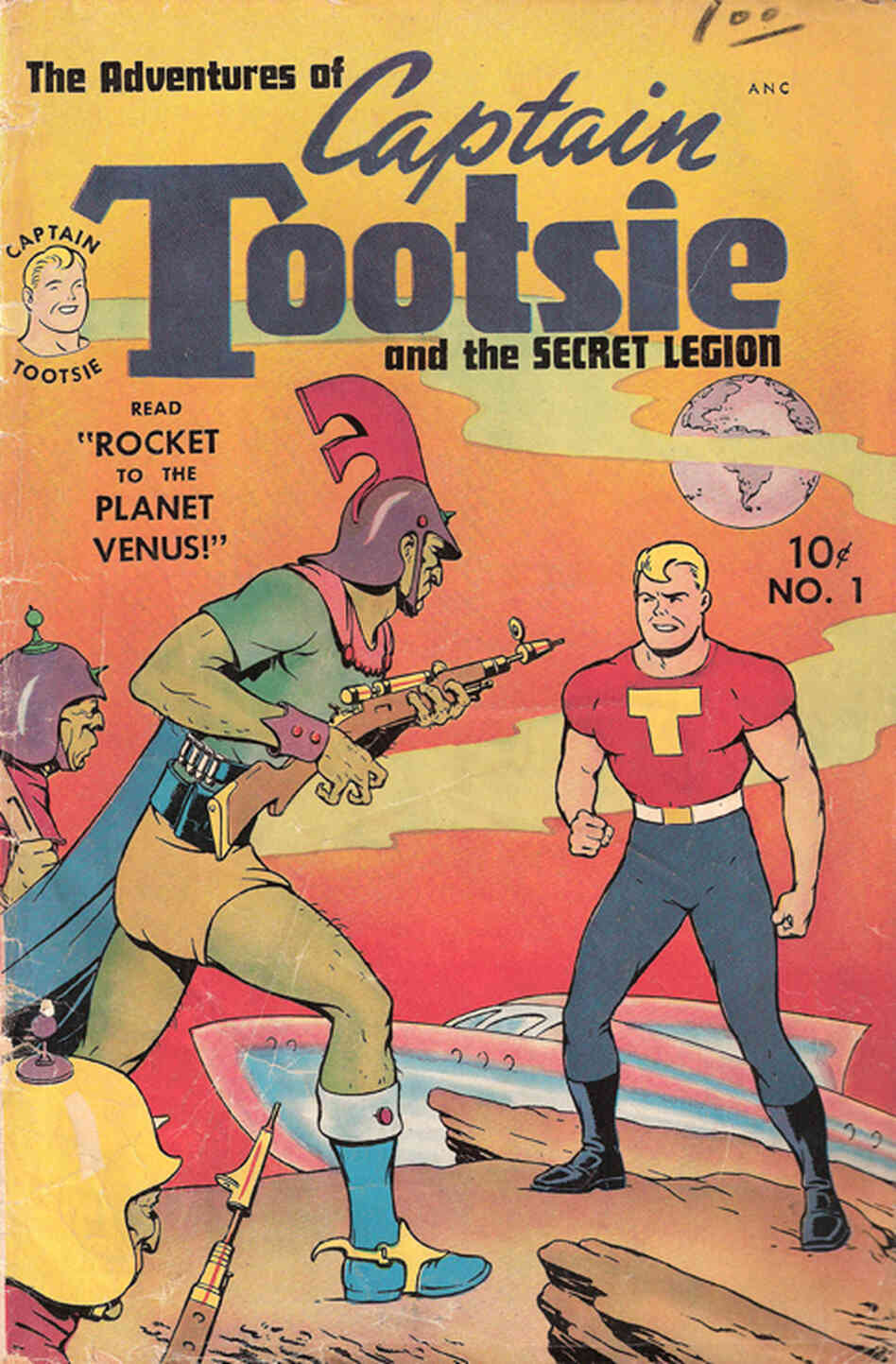 Captain Tootsie was created in the 1940s to promote Tootsie Rolls and RC Cola. Captain Tootsie was created in the 1940s to promote Tootsie Rolls and RC Cola.