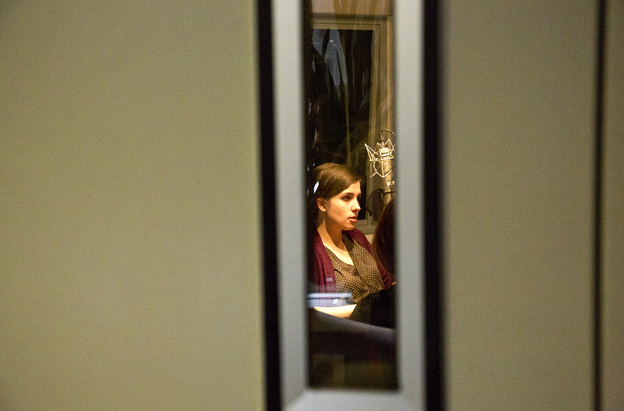 Nadezhda 'Nadya' Tolokonnikova of Pussy Riot at the NPR studios in New York City. (Image credit: Quoctrung Bui/NPR)