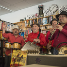 Fanfare Ciocarlia performs at a Tiny Desk Concert in January 2014. Fanfare Ciocarlia performs at a Tiny Desk Concert in January 2014.