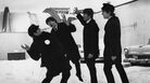 Members of The Beatles play in the snow outside Washington, D.C.'s Coliseum where they were scheduled to perform before a sell-out audience in 1964. Members of The Beatles play in the snow outside Washington, D.C.'s Coliseum where they were scheduled to perform before a sell-out audience in 1964.