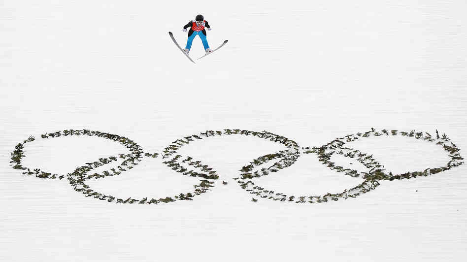 Lindsey Van competes at the Sochi Olympics