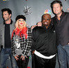 NBCUniversal's The Voice judges Adam Levine (from left), Christina Aguilera, CeeLo Green and Blake Shelton at the Season 3 Red Carpet Event at The House of Blues Sunset Strip in West Hollywood, Calif., in 2012.