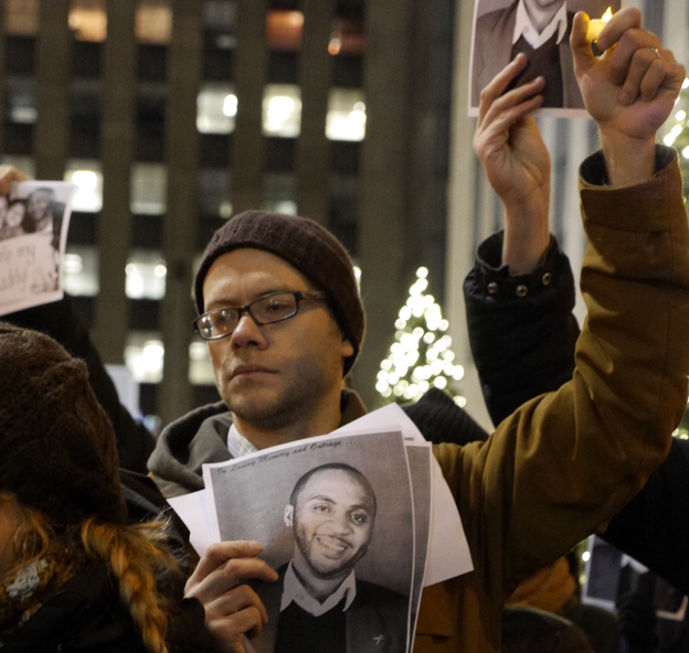 Activist Reed Vreeland has attended many vigils and demonstrations on the behalf of HIV-positive patients. (Image credit: OWS Photo)
