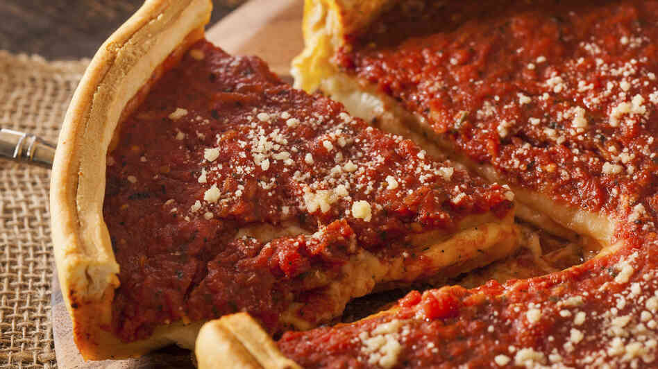 Comedy Central's Jon Stewart has called Chicago-style pizza "tomato soup in a bread bowl." Comedy Central's Jon Stewart has called Chicago-style pizza "tomato soup in a bread bowl."