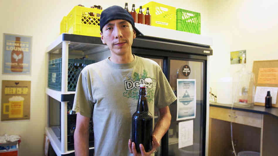 Tyler BigChild, a board member of Vancouver's Drug Users Resource Center, is also part of its Brew Co-Op. The group teaches alcoholics how to make beer and wine, in the hopes that they'll stop risky behavior such as drinking rubbing alcohol. Tyler BigChild, a board member of Vancouver's Drug Users Resource Center, is also part of its Brew Co-Op. The group teaches alcoholics how to make beer and wine, in the hopes that they'll stop risky behavior such as drinking rubbing alcohol.