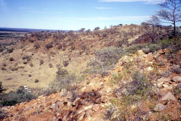 The Hadean zircons --? the? oldest bits of Earth yet found --?? were discovered near here, on a sheep ranch in Jack Hills, Western Australia. (Image credit: Courtesy of University of Wisconsin)
