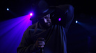 ScHoolboy Q onstage at Le Poisson Rouge in New York City two days before his major label debut dropped. ScHoolboy Q onstage at Le Poisson Rouge in New York City two days before his major label debut dropped.