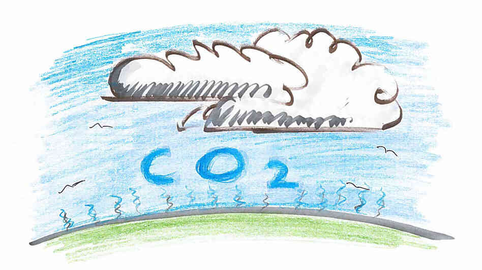 C02 layer beneath the clouds C02 layer beneath the clouds