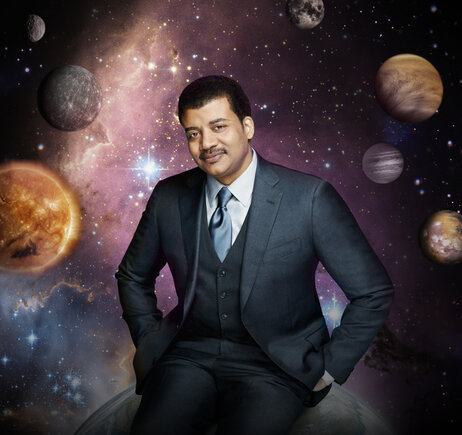 Astrophysicist Neil deGrasse Tyson hosts a new TV series called Cosmos: A Space-Time Odyssey. It's an update of the influential 1980 PBS series Cosmos: A Personal Journey, hosted by Carl Sagan. Astrophysicist Neil deGrasse Tyson hosts a new TV series called Cosmos: A Space-Time Odyssey. It's an update of the influential 1980 PBS series Cosmos: A Personal Journey, hosted by Carl Sagan.