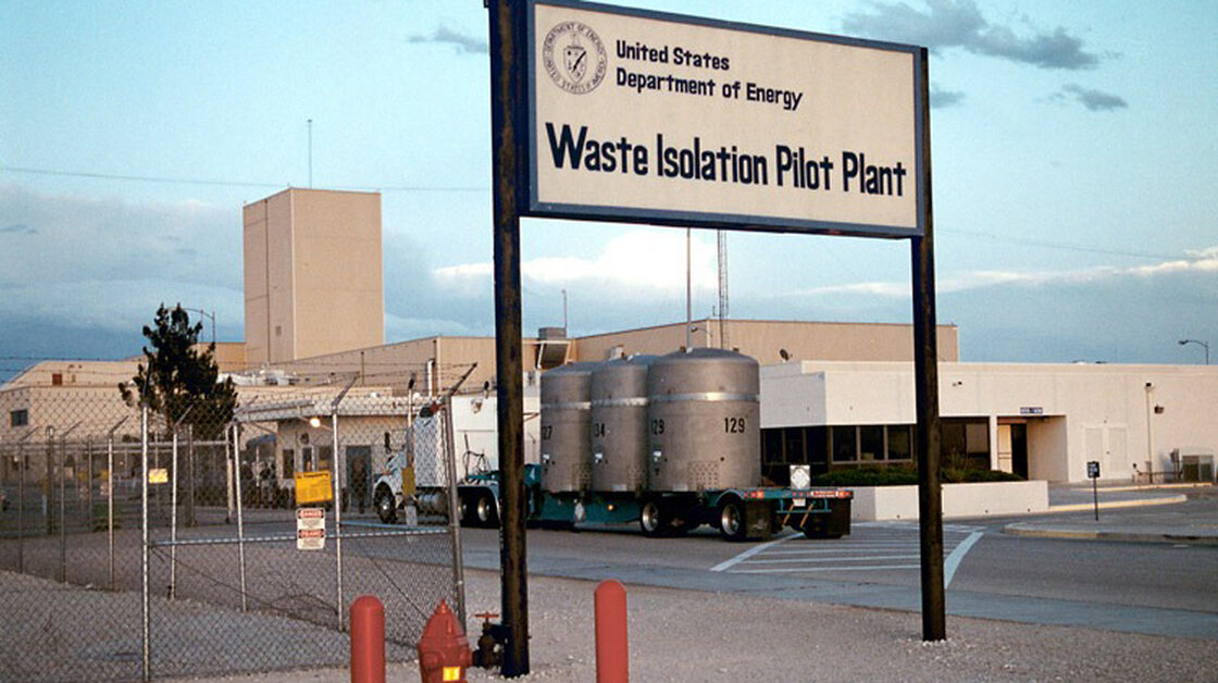In this undated photo provided by the U.S. Department of Energy, a shipment of nuclear waste arrives at the Waste Isolation Pilot Plant, near Carlsbad, N.M. In this undated photo provided by the U.S. Department of Energy, a shipment of nuclear waste arrives at the Waste Isolation Pilot Plant, near Carlsbad, N.M.